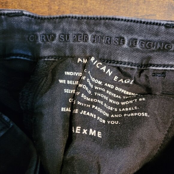 American Eagle Jeans 4 R Jegging Curvy Super Hi Rise Next Level Stretch Denim - Picture 5 of 12